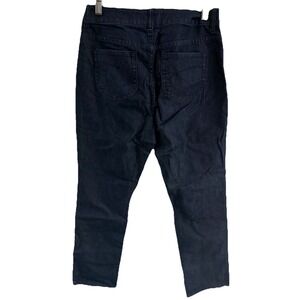 CHICOS PLATINUM DENIM WOMENS JEANS SIZE 0 SHORT DARK WASH STRAIGHT LEG‎